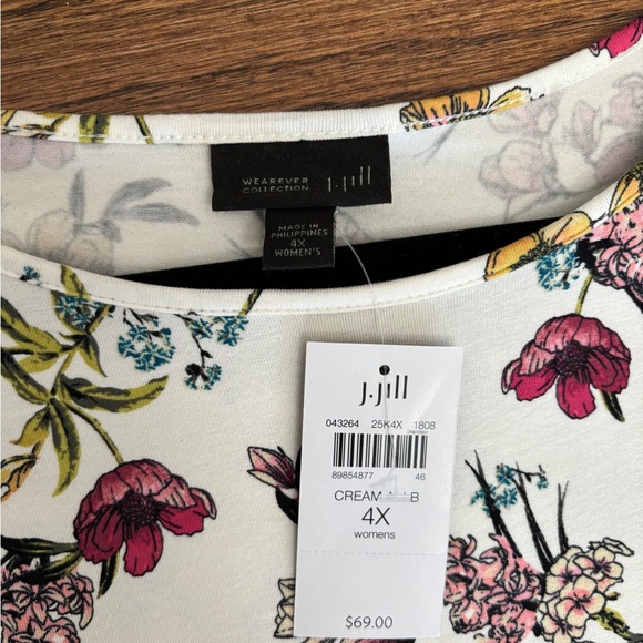 J. Jill 4X Floral Tank NWT - Picture 6 of 7